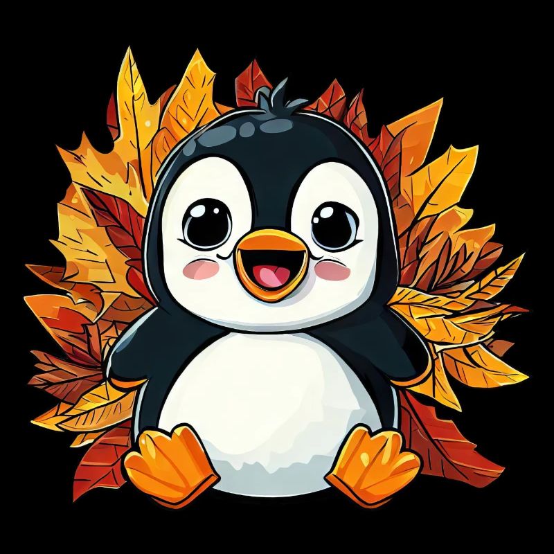 Manchot d’automne: feuillage et feuilles panachées