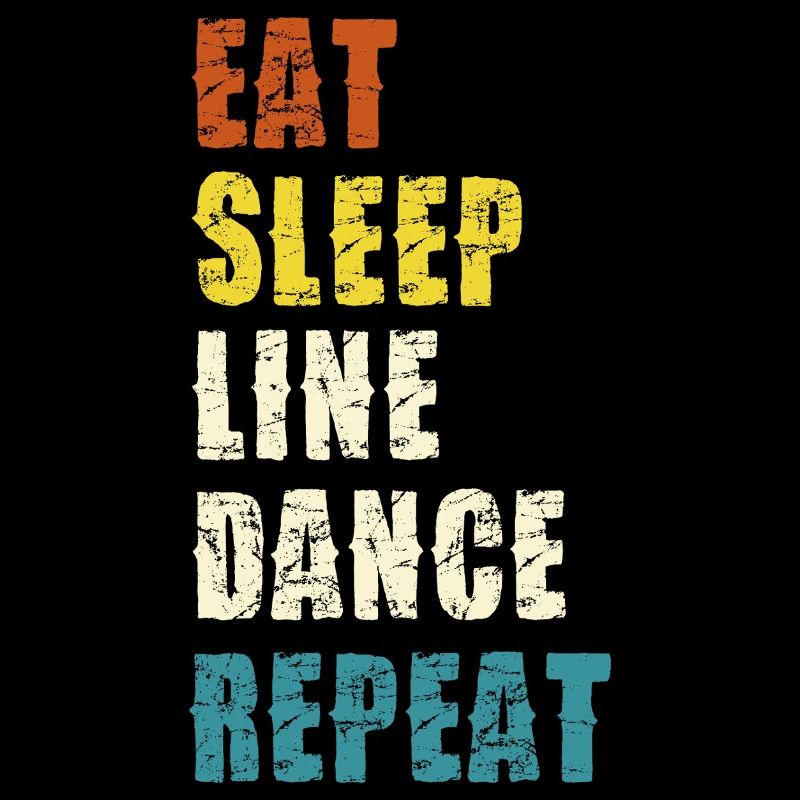 Line Dance Lebensstil Slogan