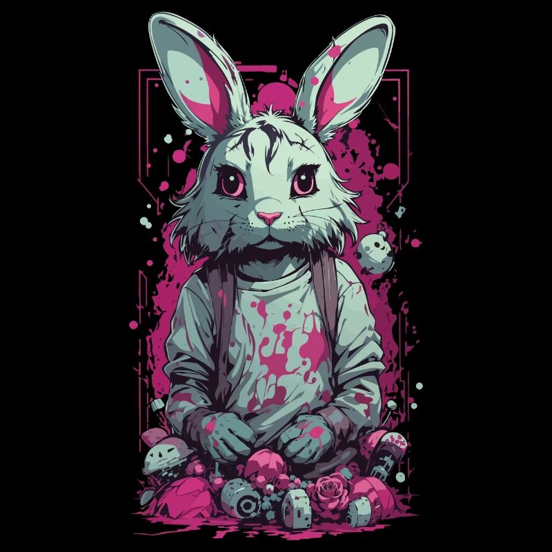 Gothic  Horror Splatter Art