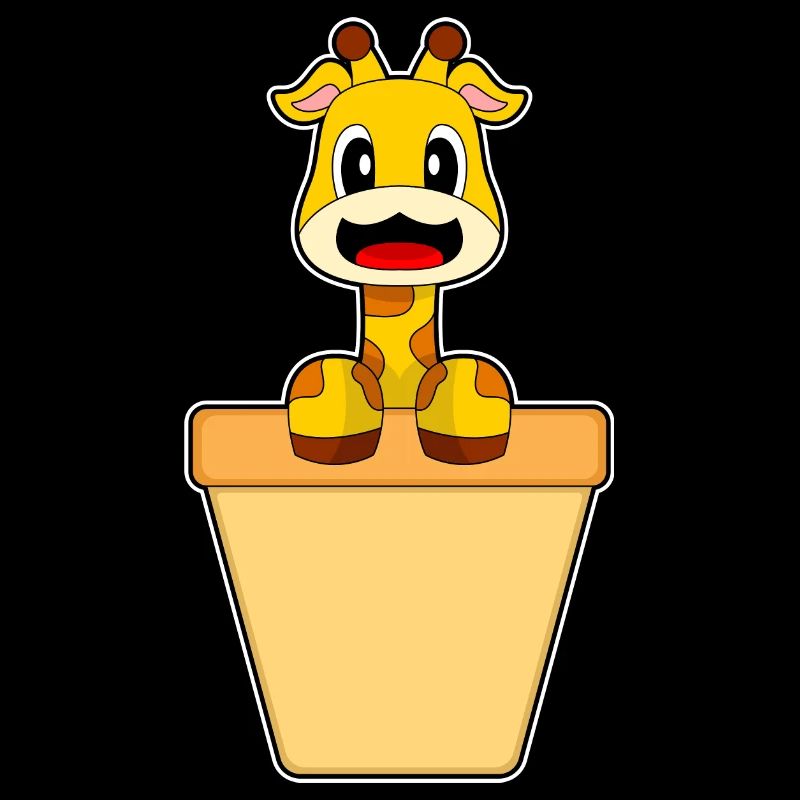 Cornet de crème glacée girafe