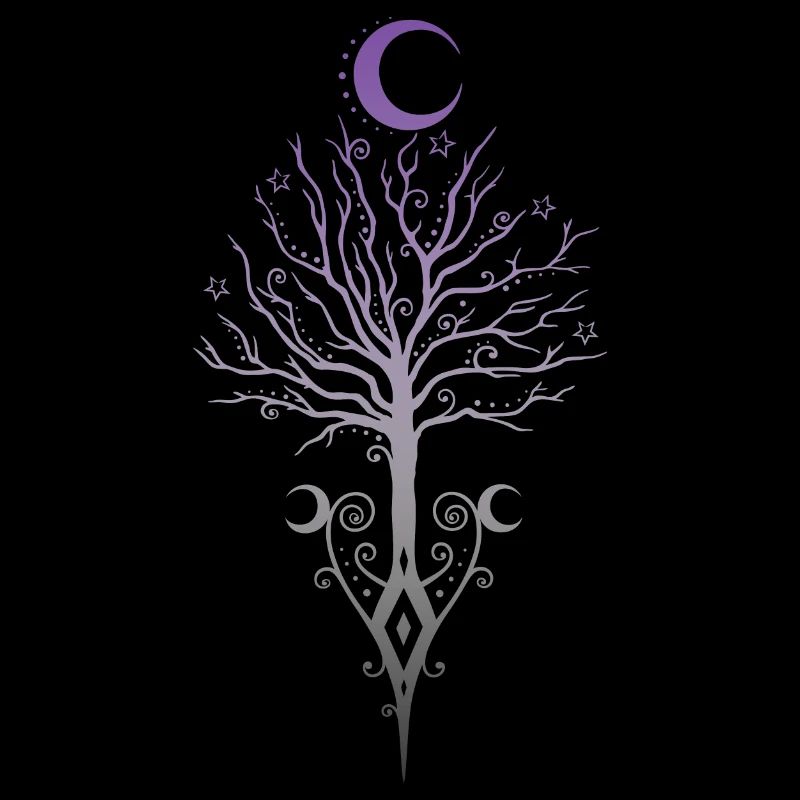 Occult Moon Tree Dark Autumn