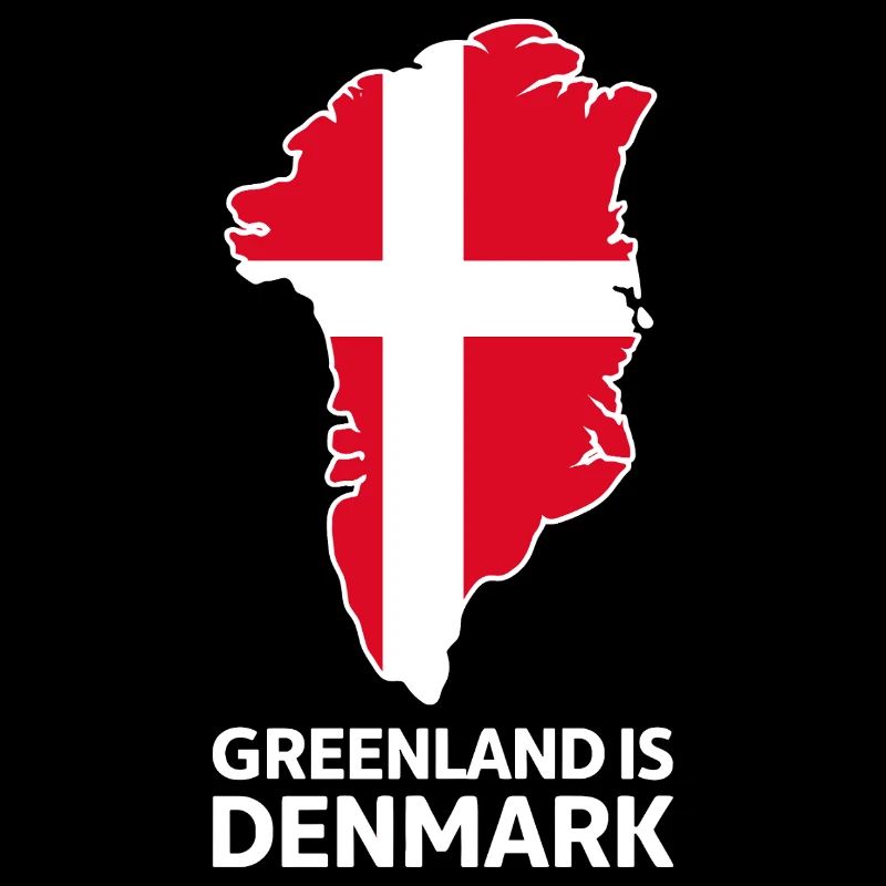 Carte du drapeau Groenland-Danemark