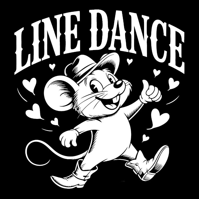 Line Dance Mouse Funny Mouse Dancing Line Dance