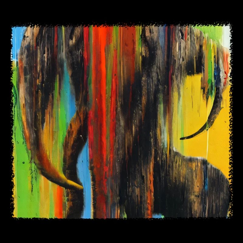 Mammut - Expressionistic, abstract AI art