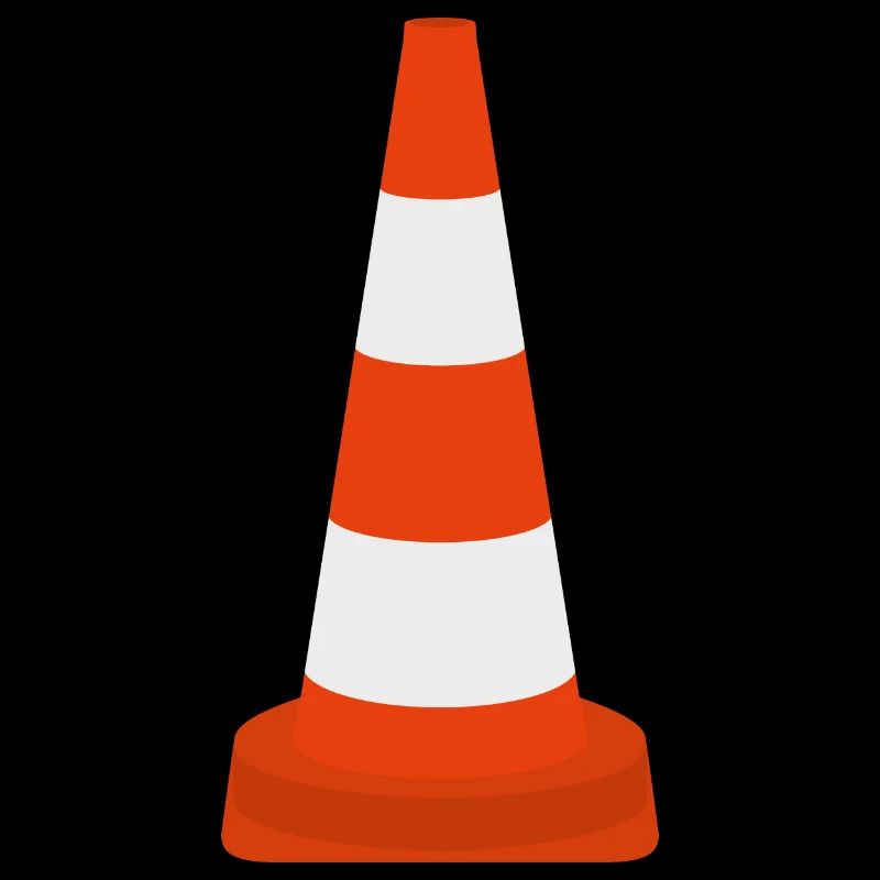 Cône de cône de trafic de pylônes Cône d’avertissement Cône icône de cône