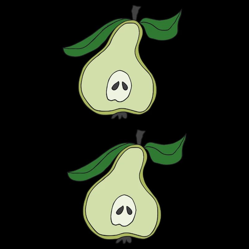 Pear half double