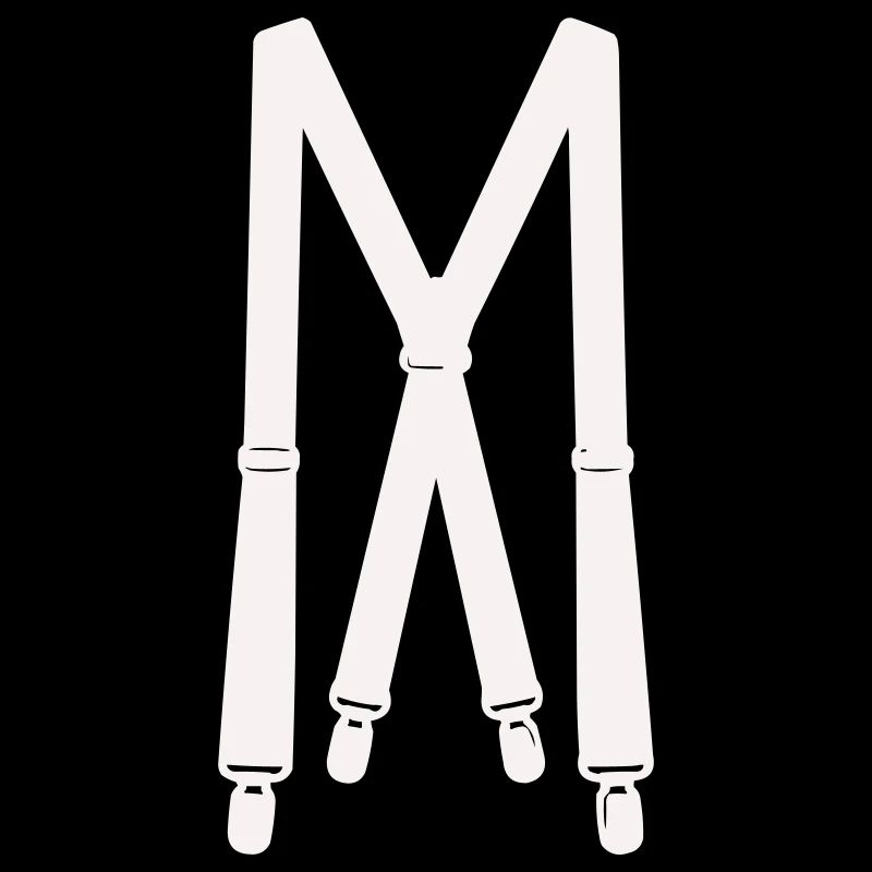 Weiße Hosenträger Illustration