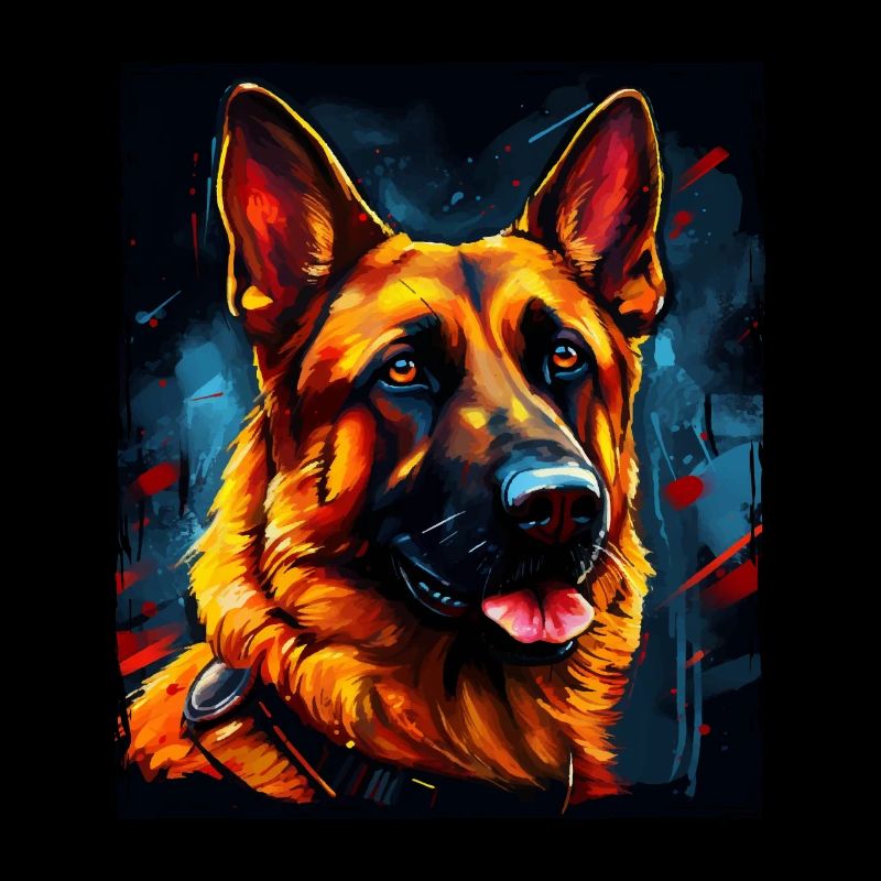 German Shepherd Dog Portrait