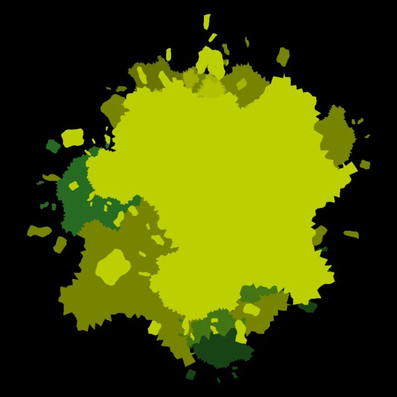 Éclaboussures de vert