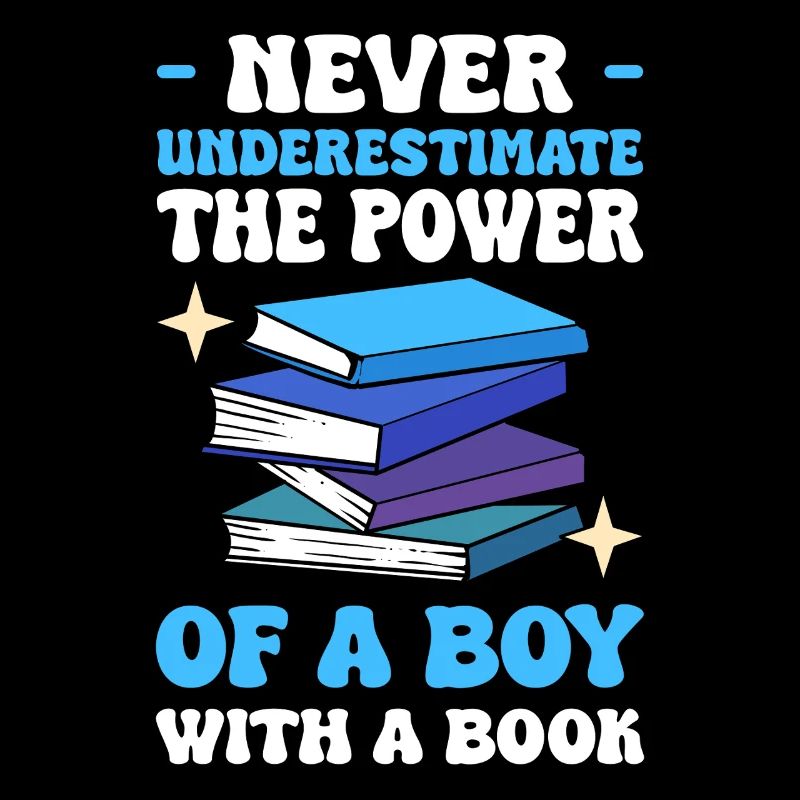 Never underestimate the power of a boy with a book