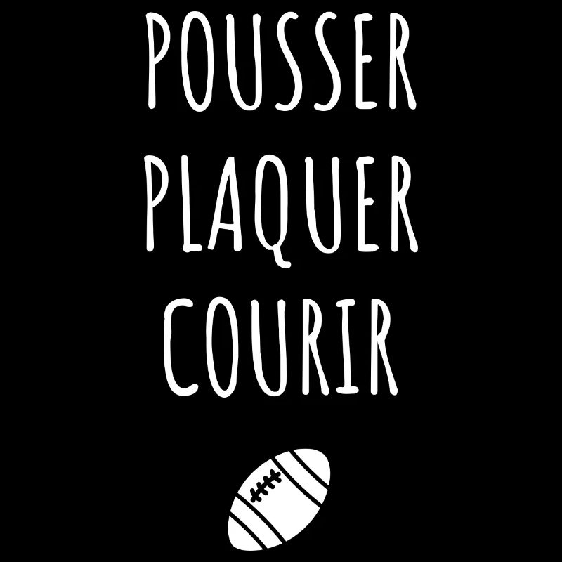 Pousser plaquer courir rugby