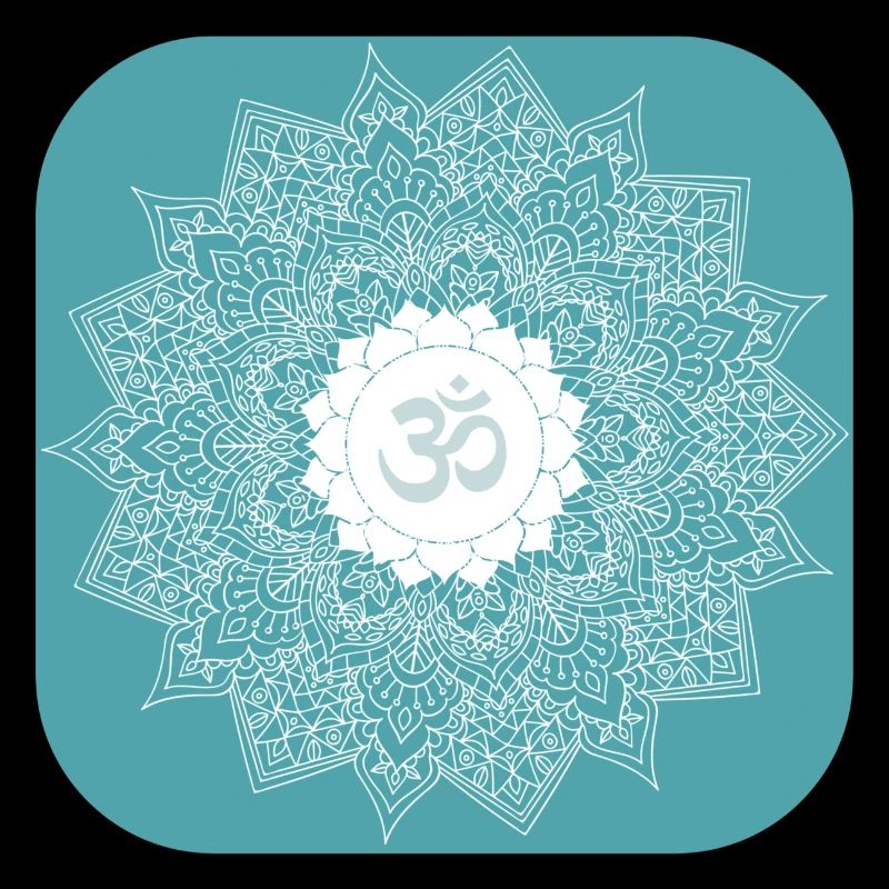 om chakra yoga mint mantra mandala