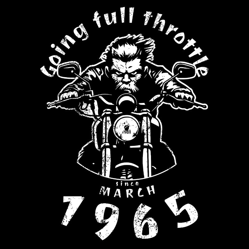 60. Geburtstag Going full throttle since 03/1965