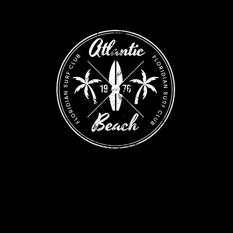 Retro Atlantic Beach Florida Beach Vacation