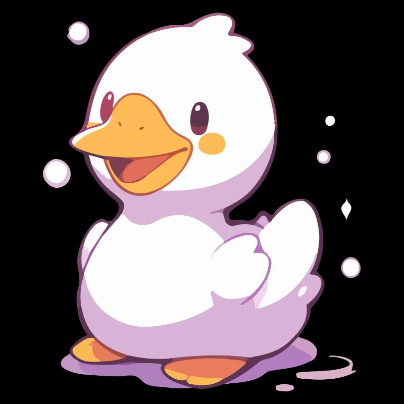 Canard joyeux - Conception de dessin animé heureux