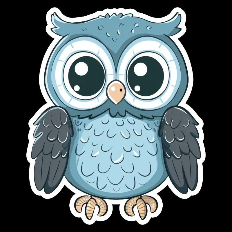 Niedliche Eule Kawaii Maskottchen