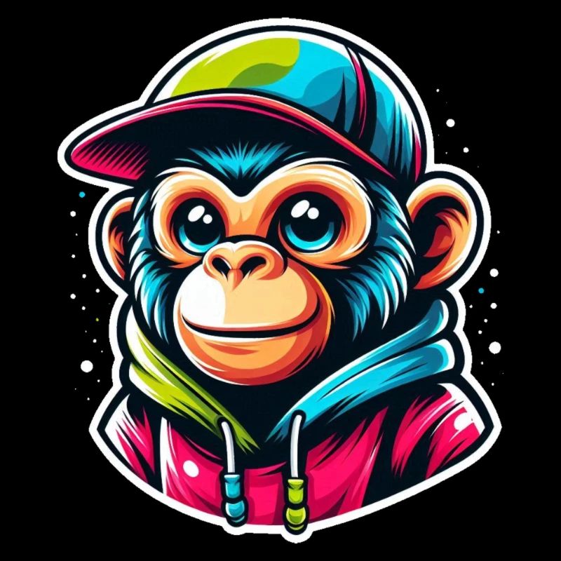 Casquette à capuche Monkey