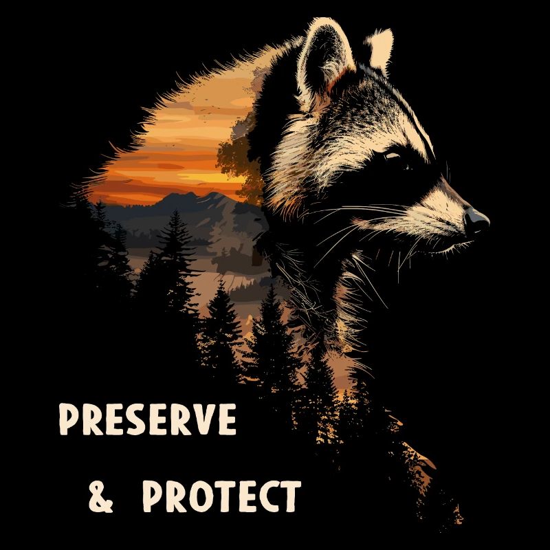 Protéger la forêt de ratons laveurs Nature