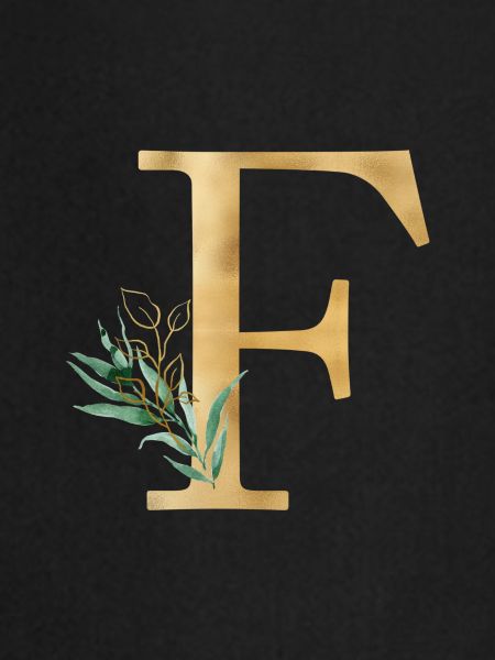 Customizable Monogram F Botany
