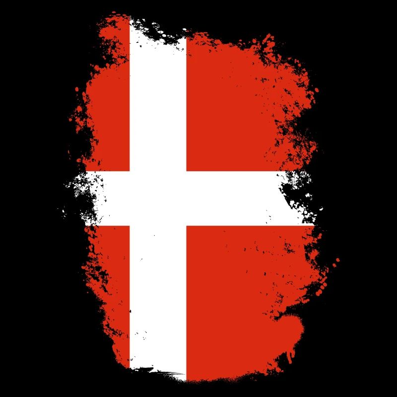 Drapeau du Danemark Scandinavie Drapeau danois Voyage