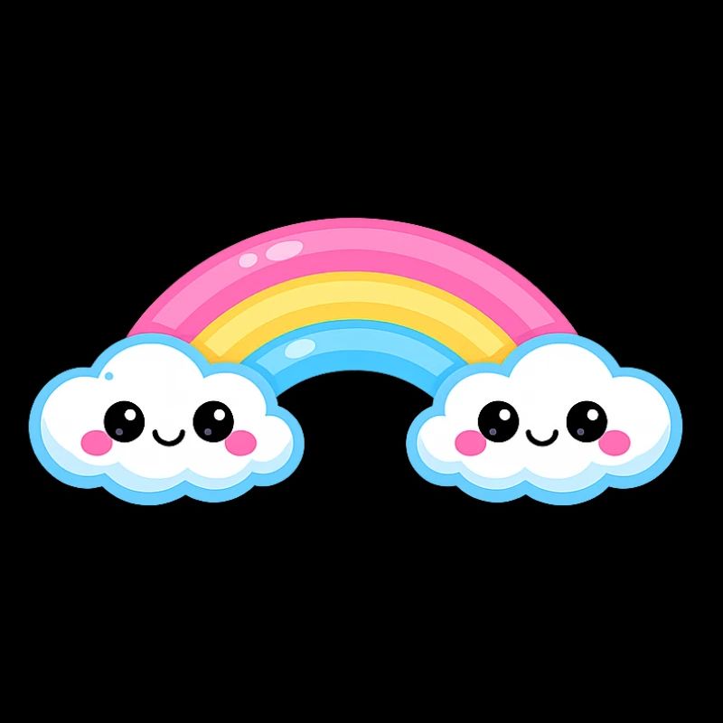 Cute Cloud Rainbow Duo