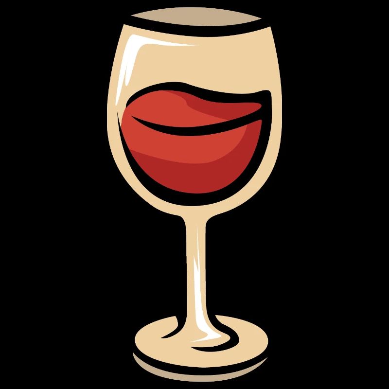 verre à vin aux lèvres rouges