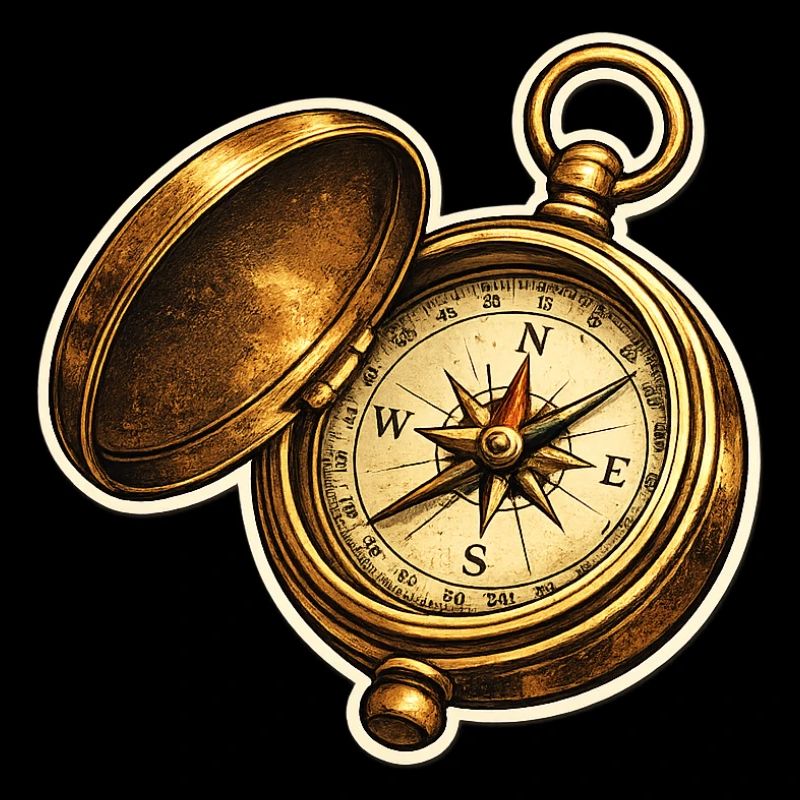 Antike Kompassuhr Abenteuer