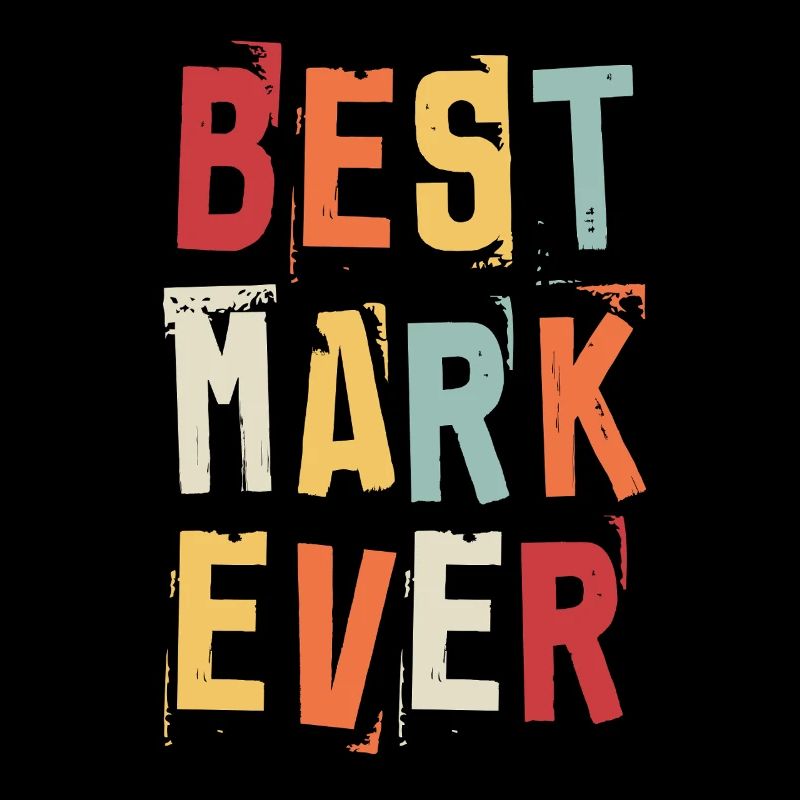 Best Mark Ever Retro First Name Text Saying