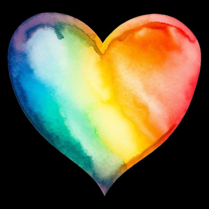 Regenbogen-Herz