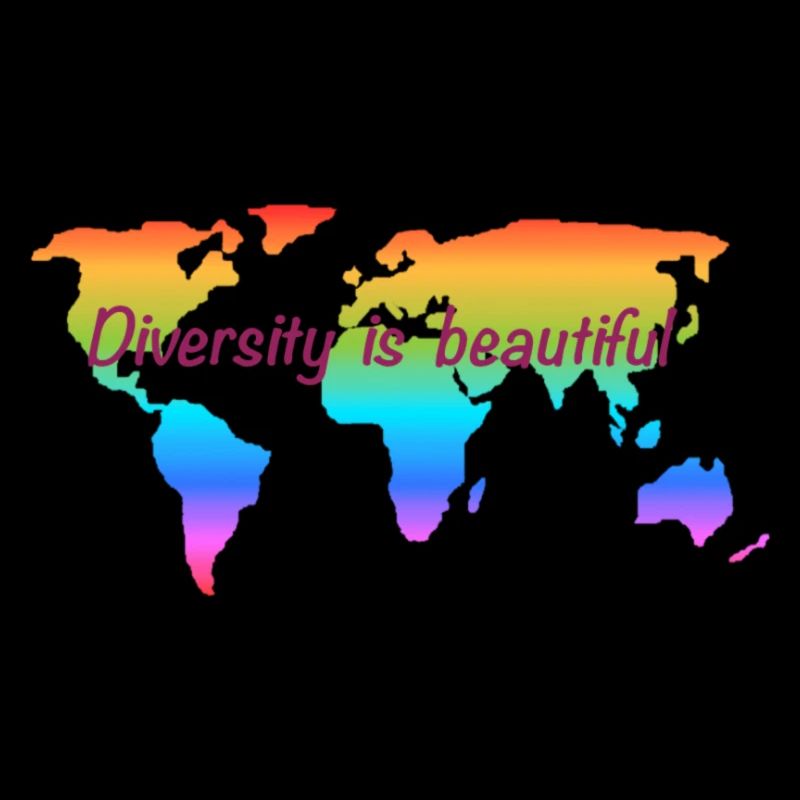Diversity is beautiful. Equal rights for all.
