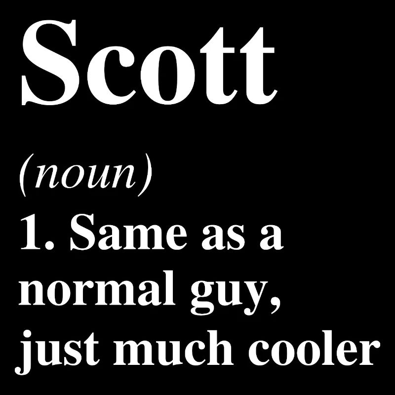 Scott Definition Cool Name Saying Gift