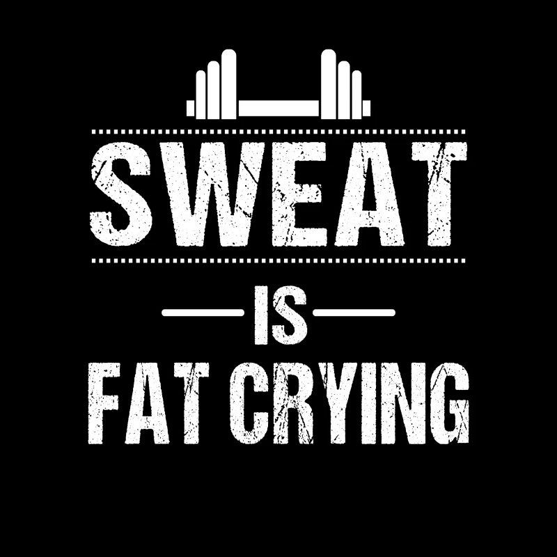 Sweat is fat crying