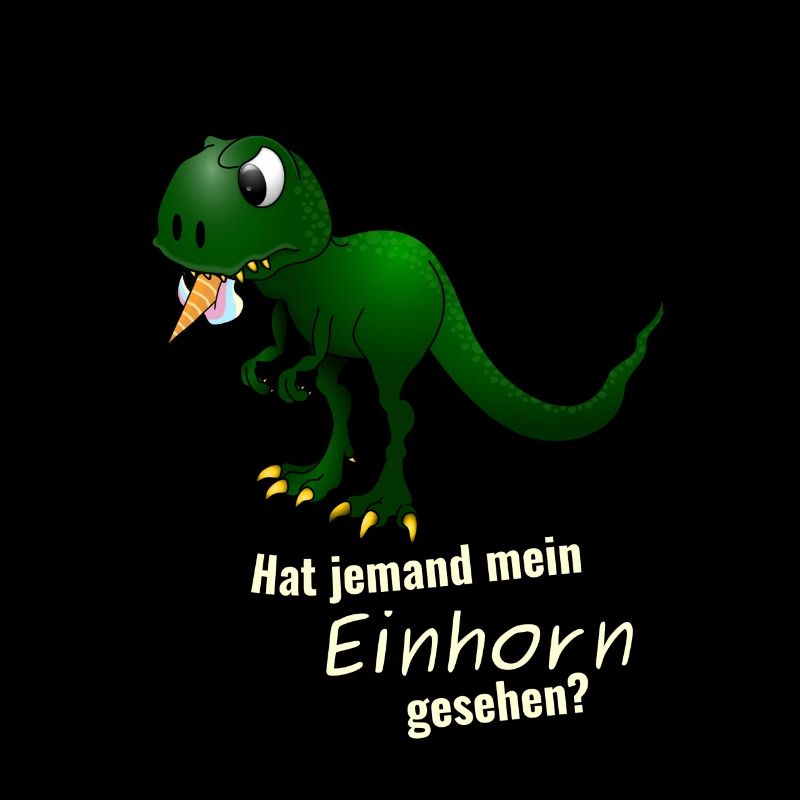 Dino T-Rex frisst ein Einhorn lustiges Geschenk
