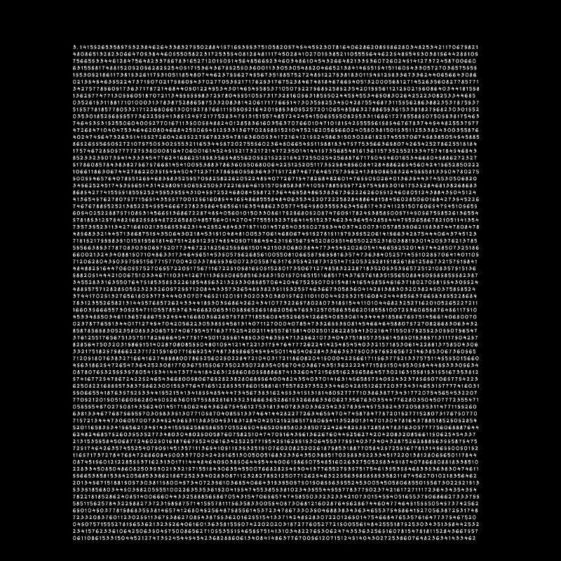 Pi 1000 Digits - Nerd Geek Gift T-shirts