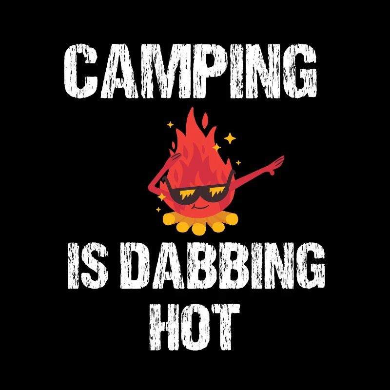 Camping Feuer dabbing Lagerfeuer Geschenk