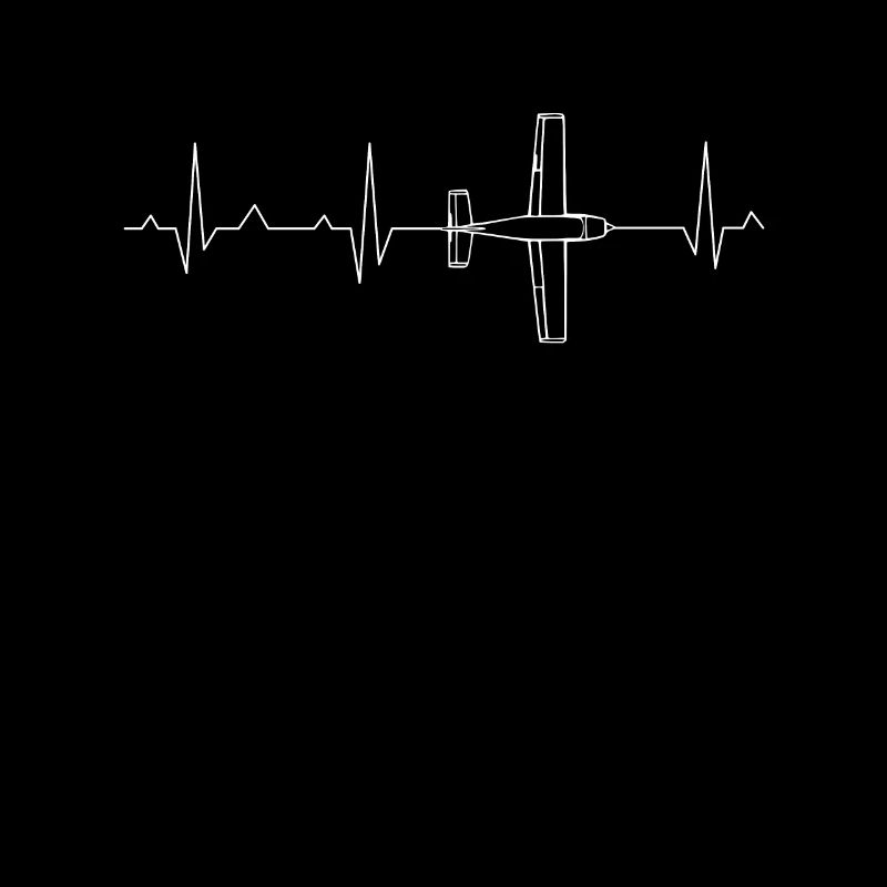 Battement cardiaque d'avion ECG