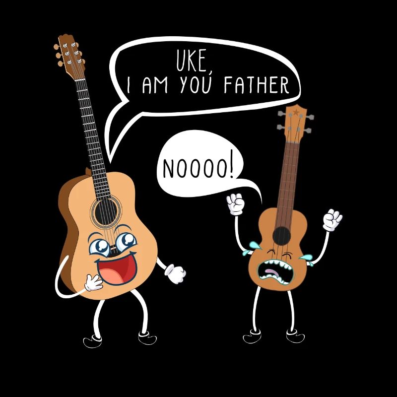 Uke ich bin dein Vater Gitarre Geschenk