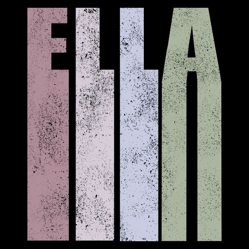 Ella Name Vorname Retro Stil