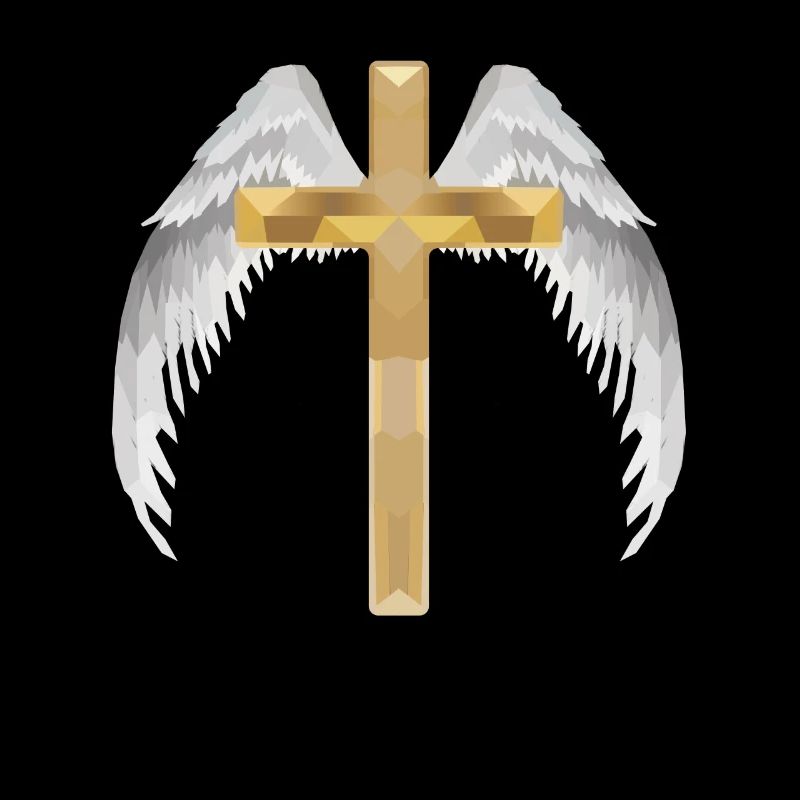 Polygon cross with wing