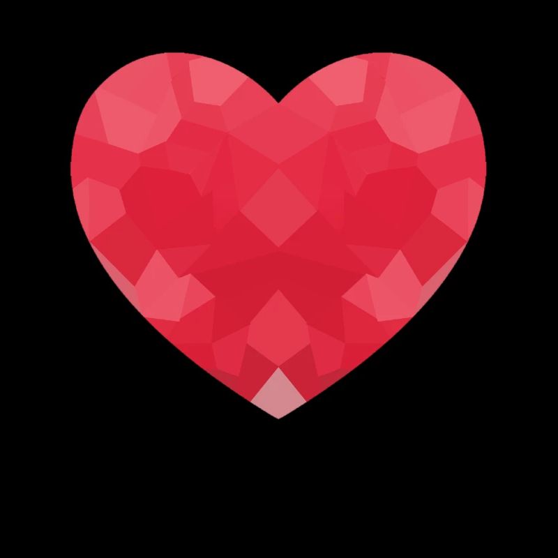 POLYGON HERZ Geburtstag Valentin Herzen