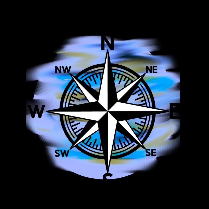 Windrose Kompass maritim Seefahrt