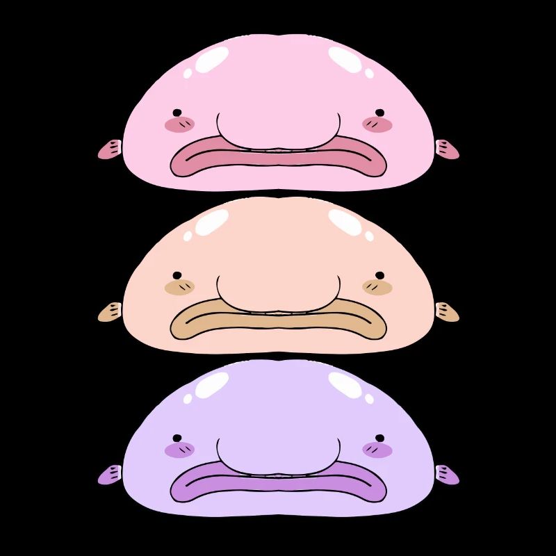 Blobfisch Tiefsee Grumpy Introvertiert Geschenk