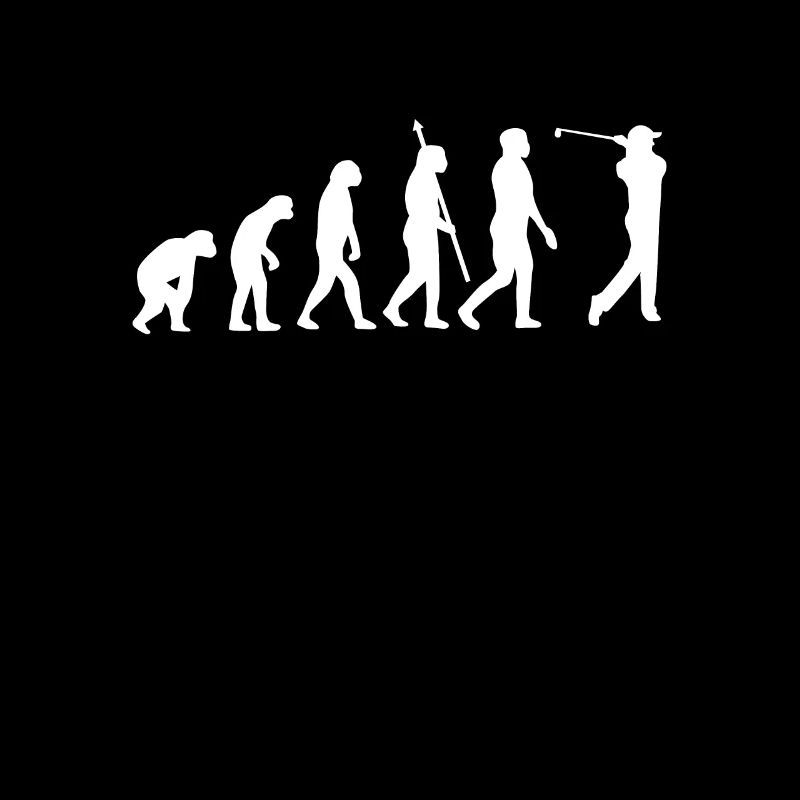 Golfer Golf Evolution Golfen Golfspieler Geschenk