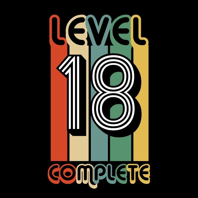 18ème cadeau de jeu rétro de célébration d'anniversaire