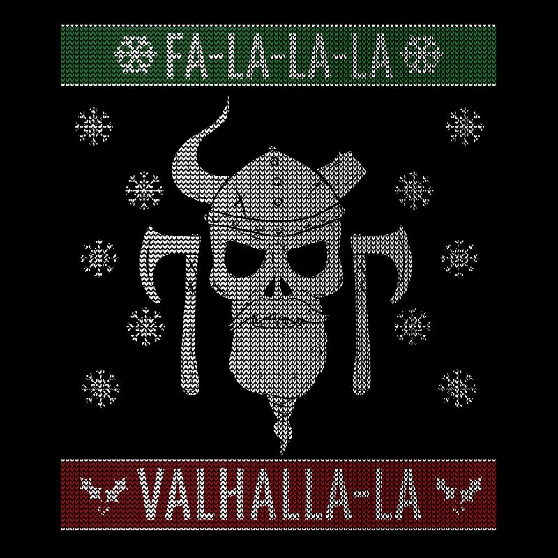 Pull de Noël laid Viking Valhalla Noël