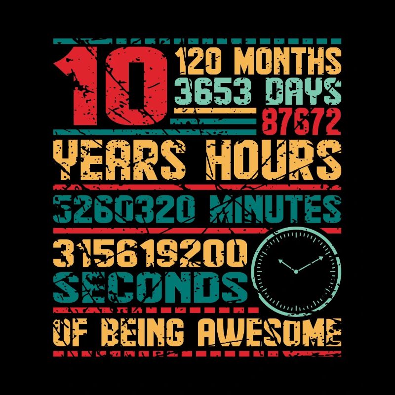 10e anniversaire 10 ans Bday Ten