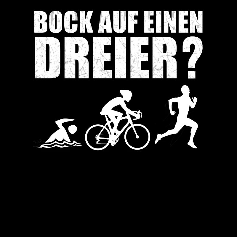 Bock auf einen Dreier? Triathlon Triathlet Rennrad