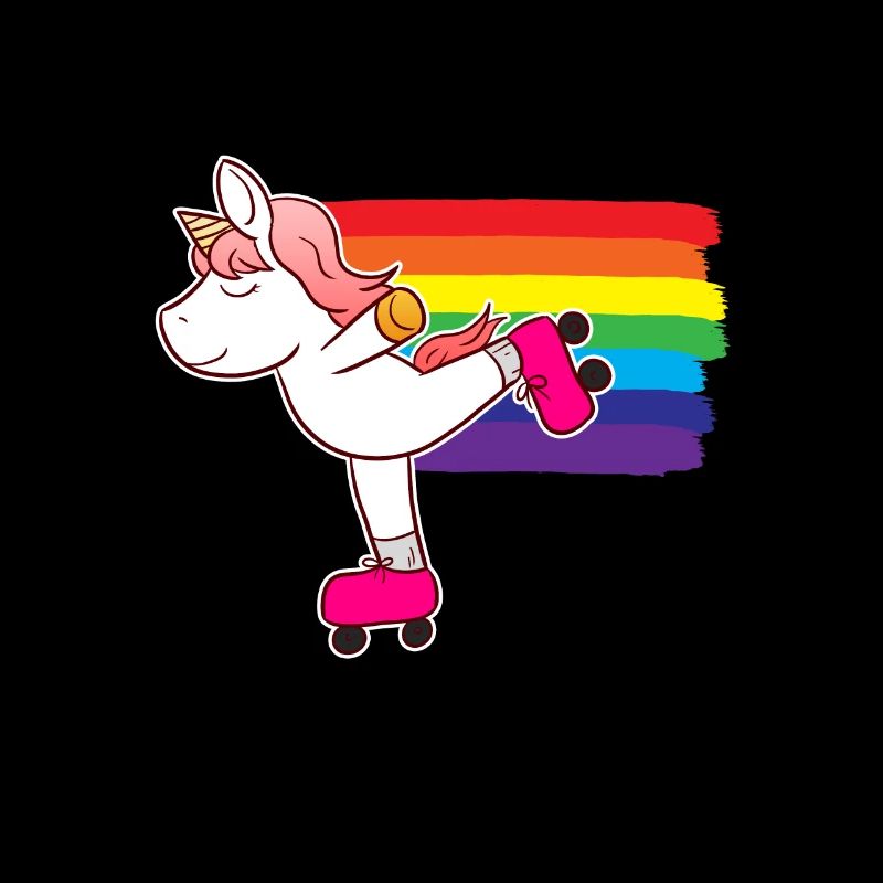 Roller Skating Einhorn Rollschuh