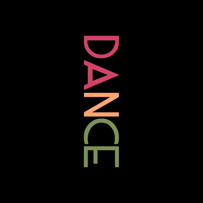 DANCE Design - Colorful Letter Art