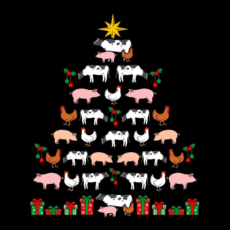 Christmas Tree Farm Pigs Chickens Cows